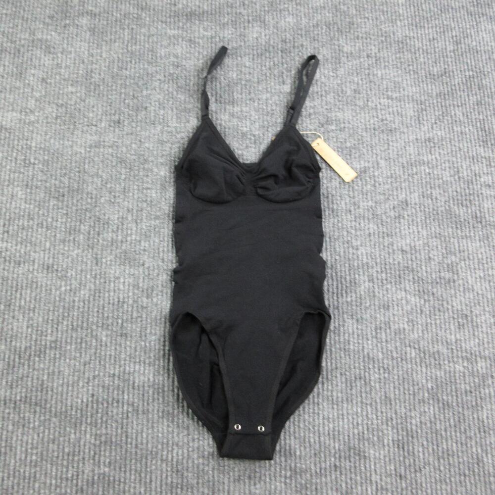 SHAPELLX One Piece Shapewear Womens XS/S Black Firm Control Adjustable NWT
